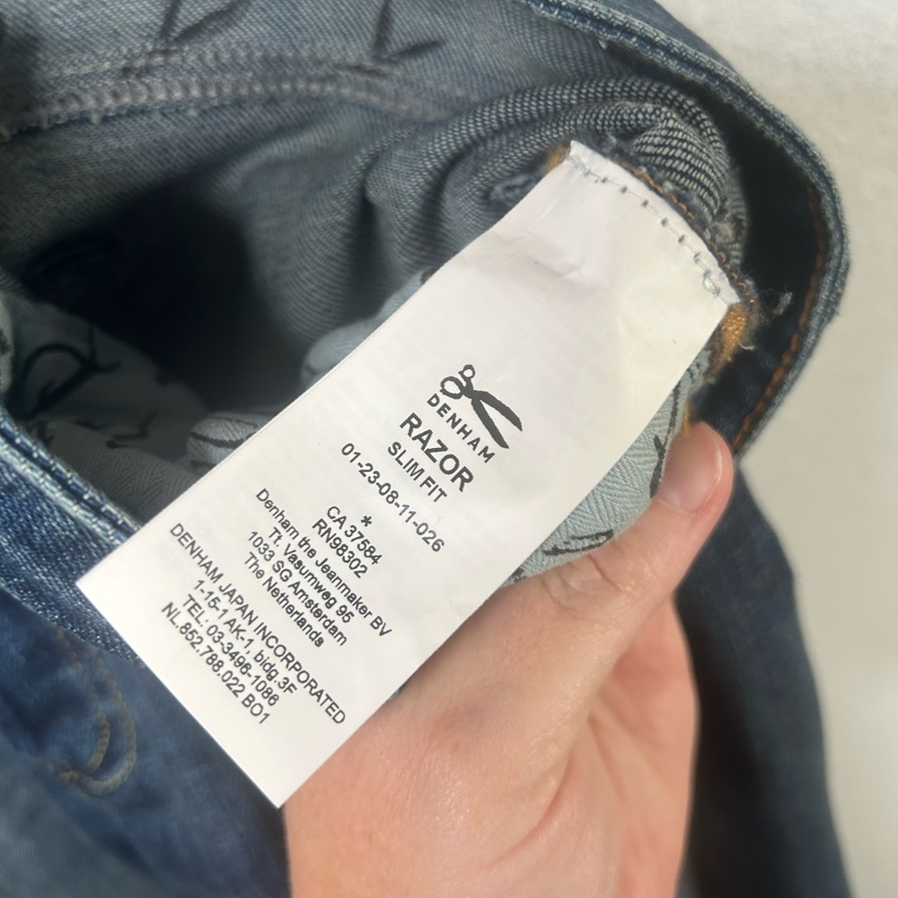 Denham Razor Slim Fit Jeans 32x32 - Picture 6 of 11